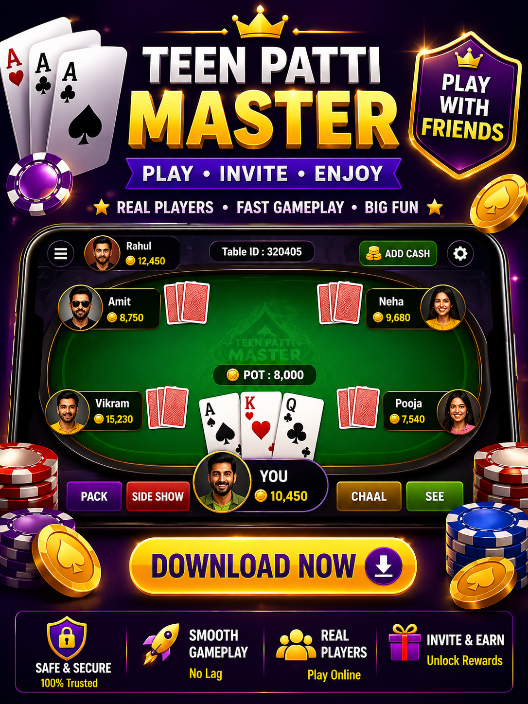 Teen Patti Master gameplay
